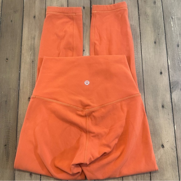 Orange Lululemon Align High-Rise Crop 23" Inseam - Size 2. - Picture 5 of 8